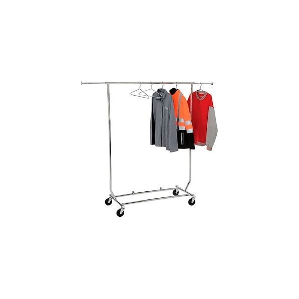 Amko Displays Salesman's Collapsible Portable Clothing Rack RCS/1 - Round Tubing - Chrome RCS/1 - main